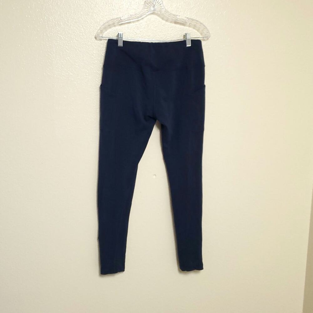 WOOLX Piper Navy Blue Wool Blend Pocket Leggings Base Layer Pants Women's Sz M - Picture 7 of 7